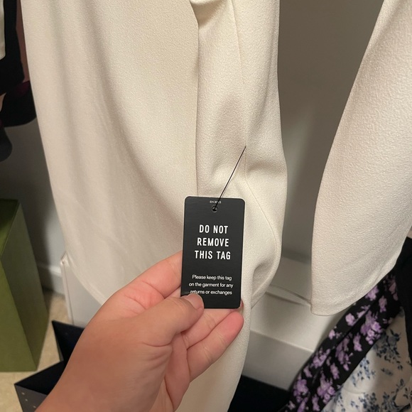 EXPRESS Strong Shoulder Side Cutout Mini Dress - Picture 6 of 15